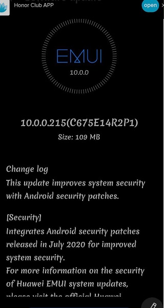 Honor 8X July OTA