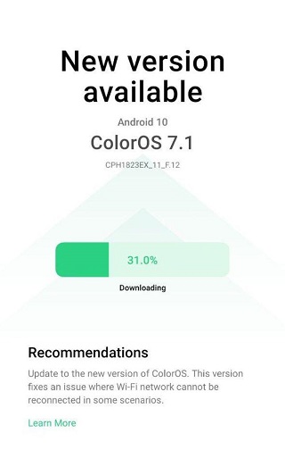 OPPO F9 OTA