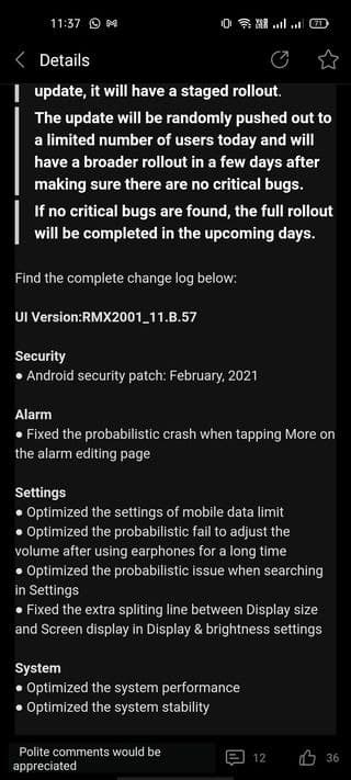 Realme-6-february-update